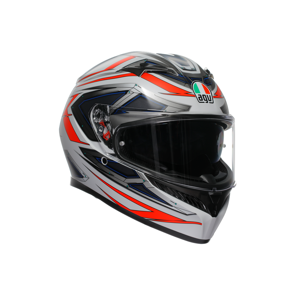 Agv K3 E2206 Space Matt White Red Fluo Kapalı Kask
