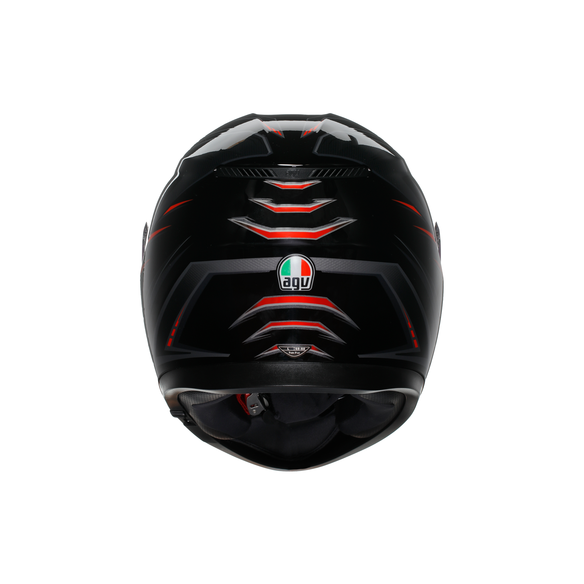 Agv K3 Syth Black Red Kapalı Kask