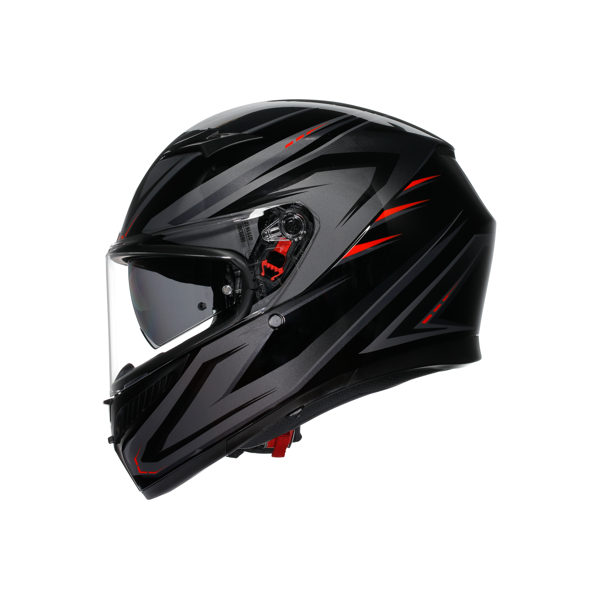 Agv K3 Syth Black Red Kapalı Kask