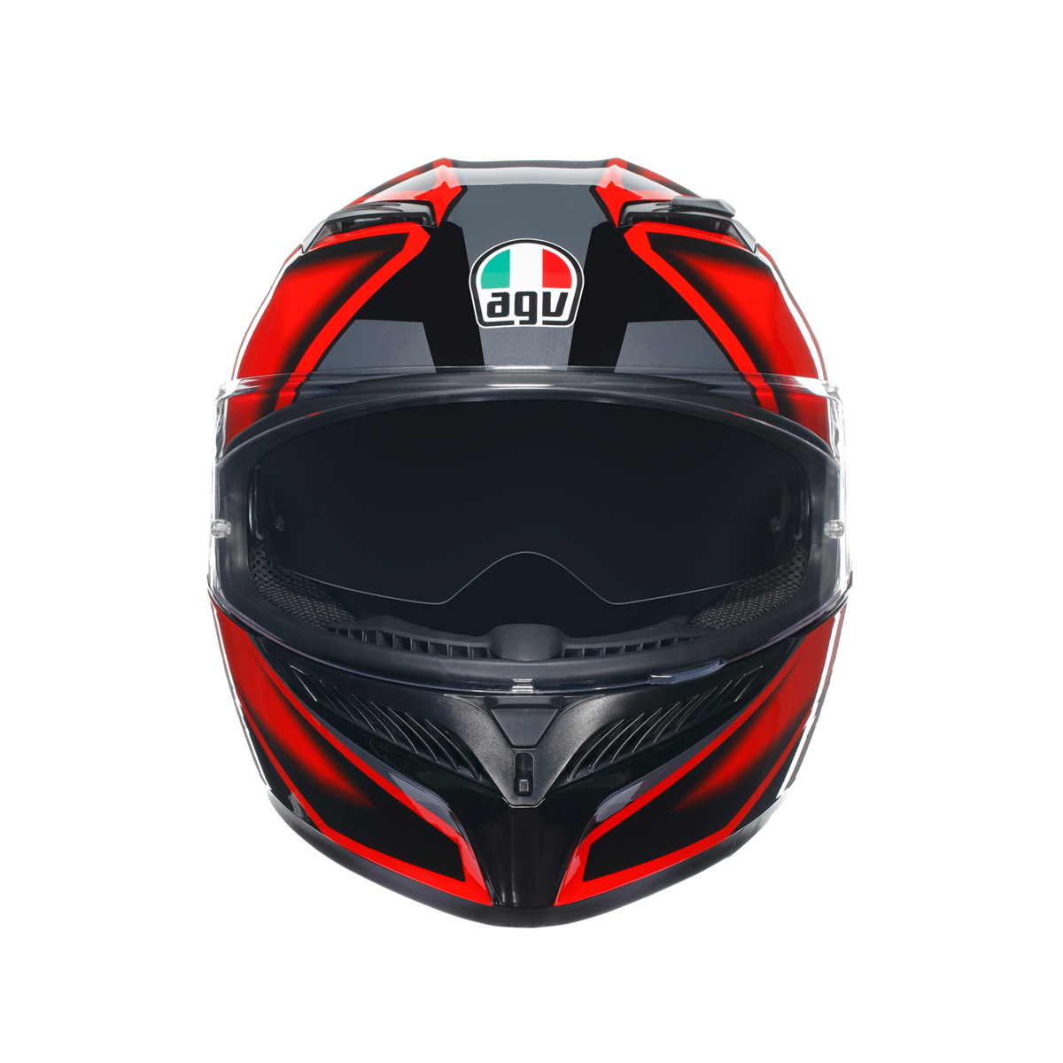 Agv K3 Compound Black Red Kapalı Kask