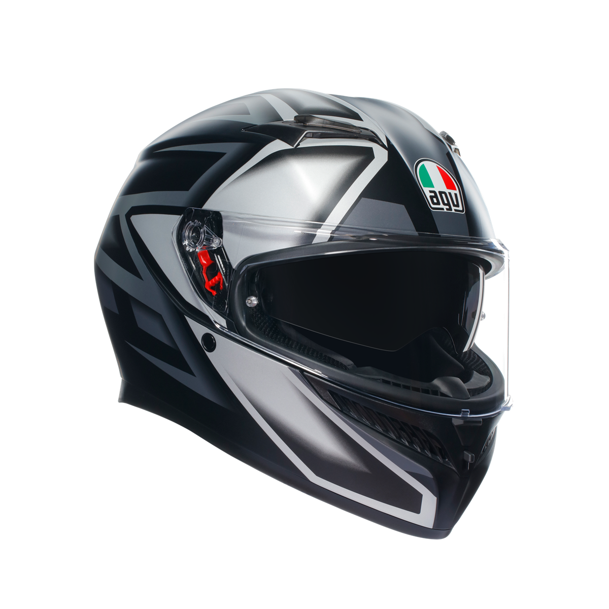 Agv K3  Compound Matt Black Grey Kapalı Kask