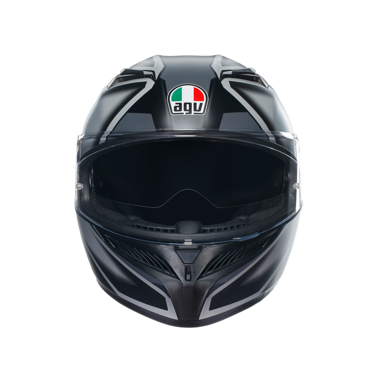 Agv K3  Compound Matt Black Grey Kapalı Kask
