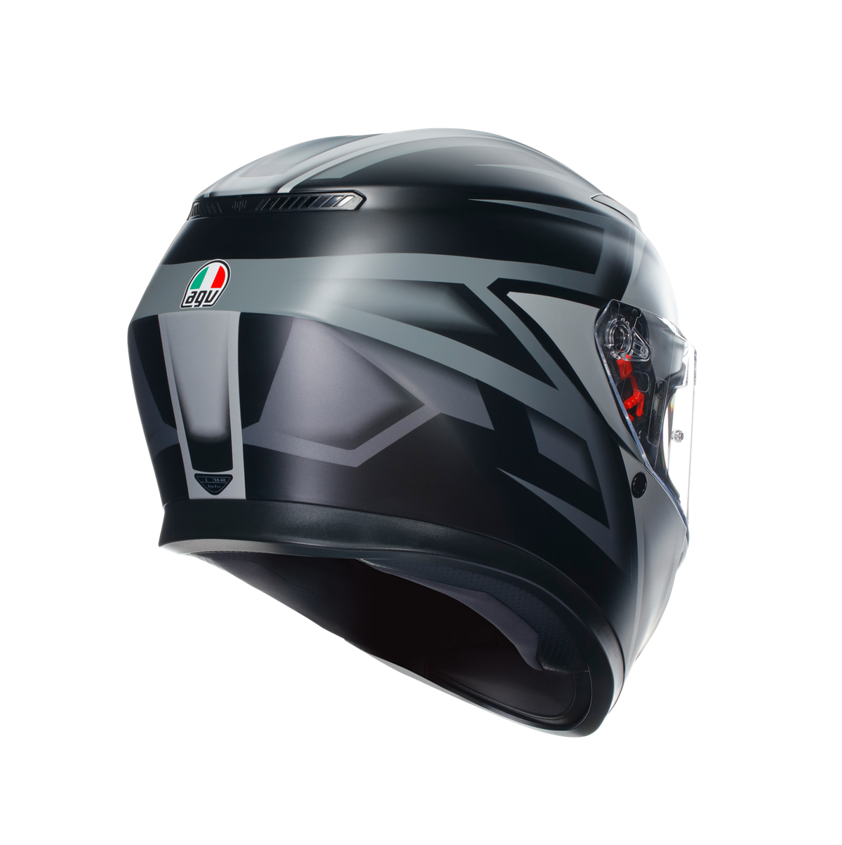 Agv K3  Compound Matt Black Grey Kapalı Kask