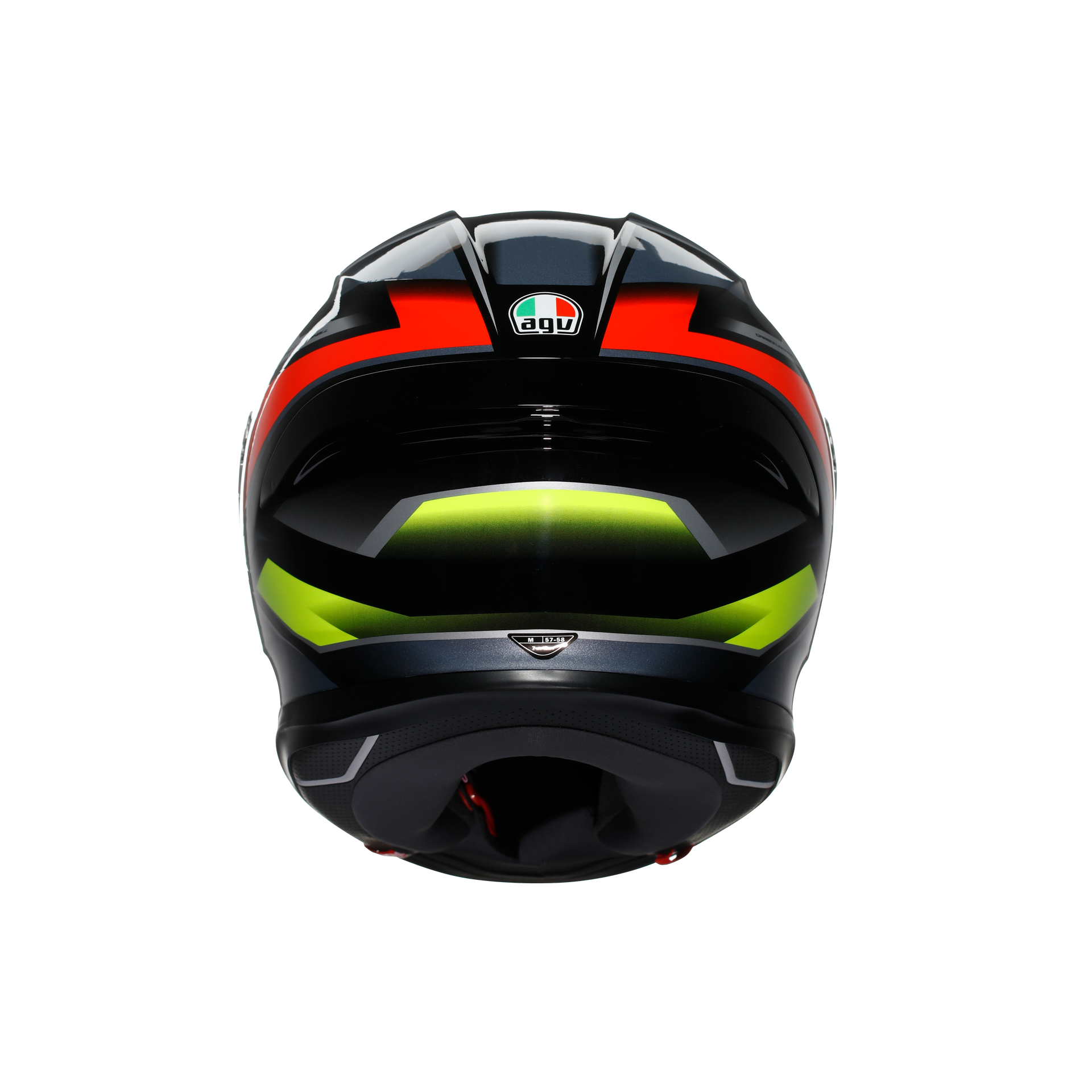 Agv K6 S Erazer Black Red Yellow Fluo Kapalı Kask