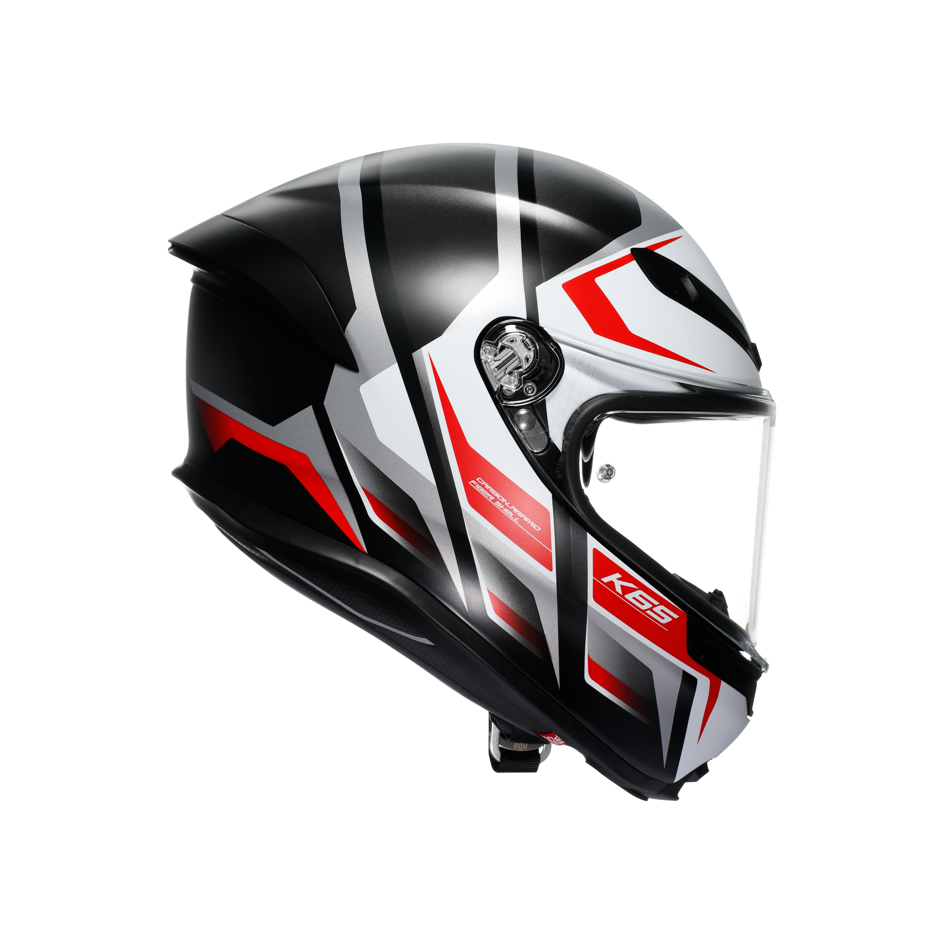 Agv K6 S Karve Matt Black White Red Configuration Kapalı Kask