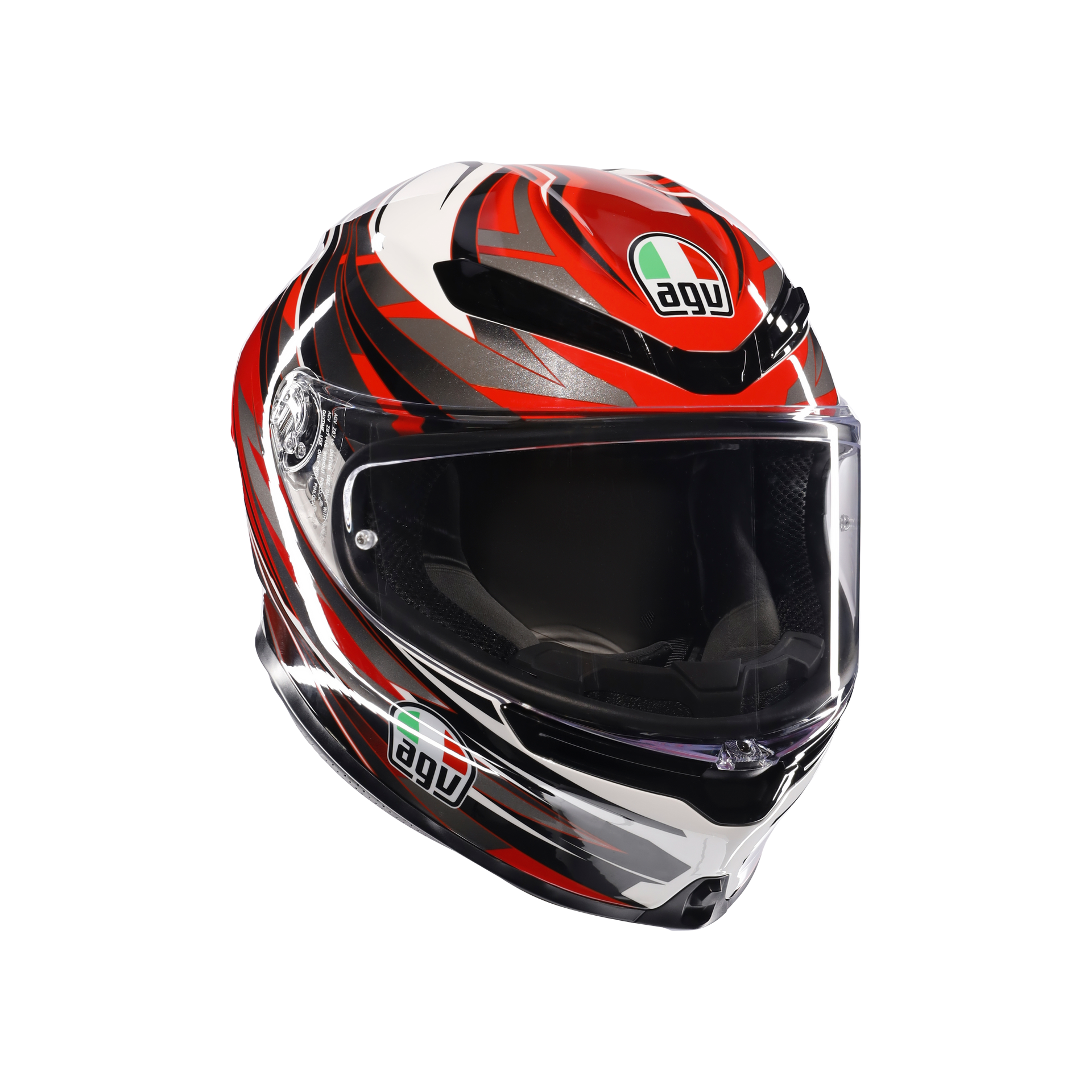 Agv K6 S Reeval White Red Grey  Kapalı Kask