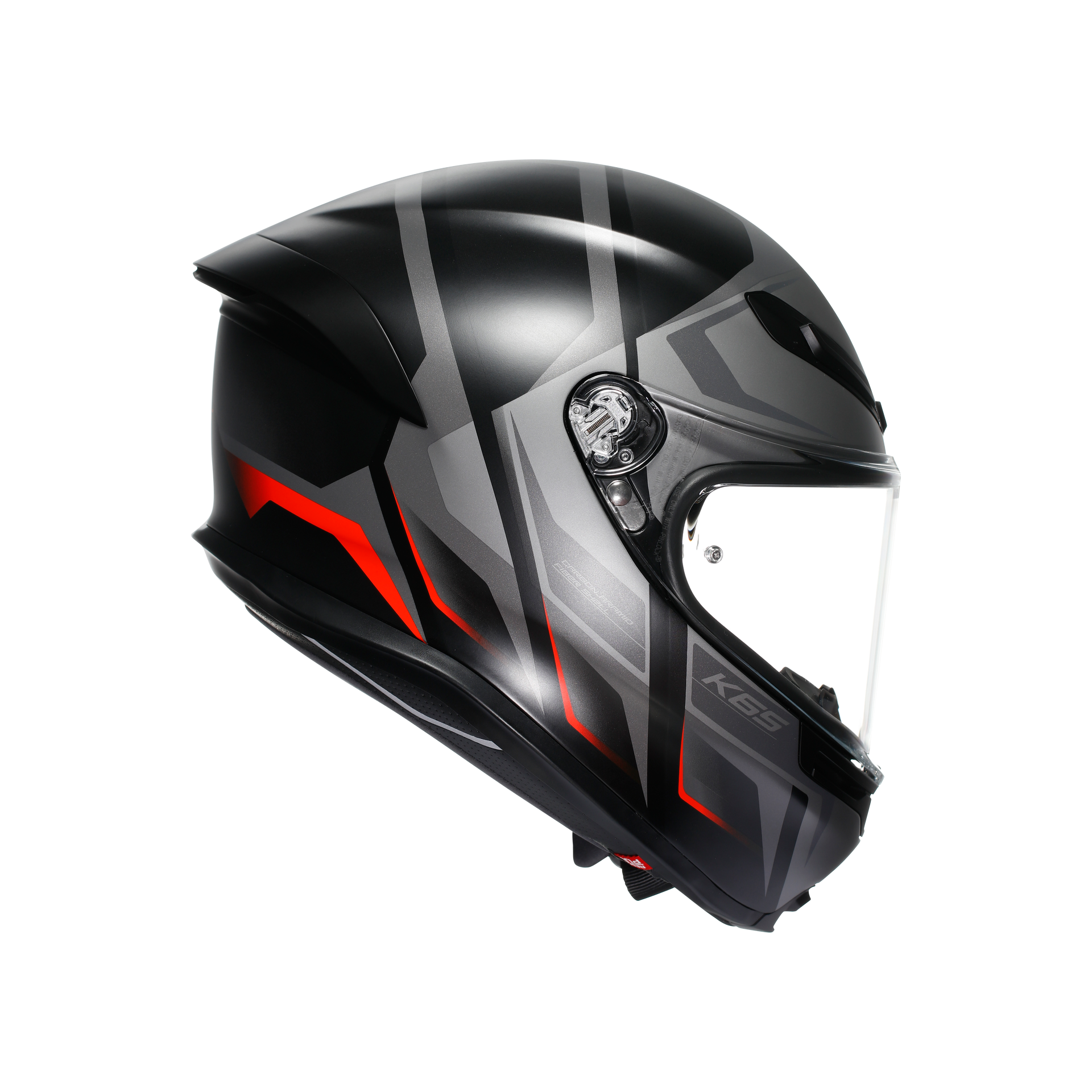 Agv K6 S Karve Matt Black Grey Red Kapalı Kask