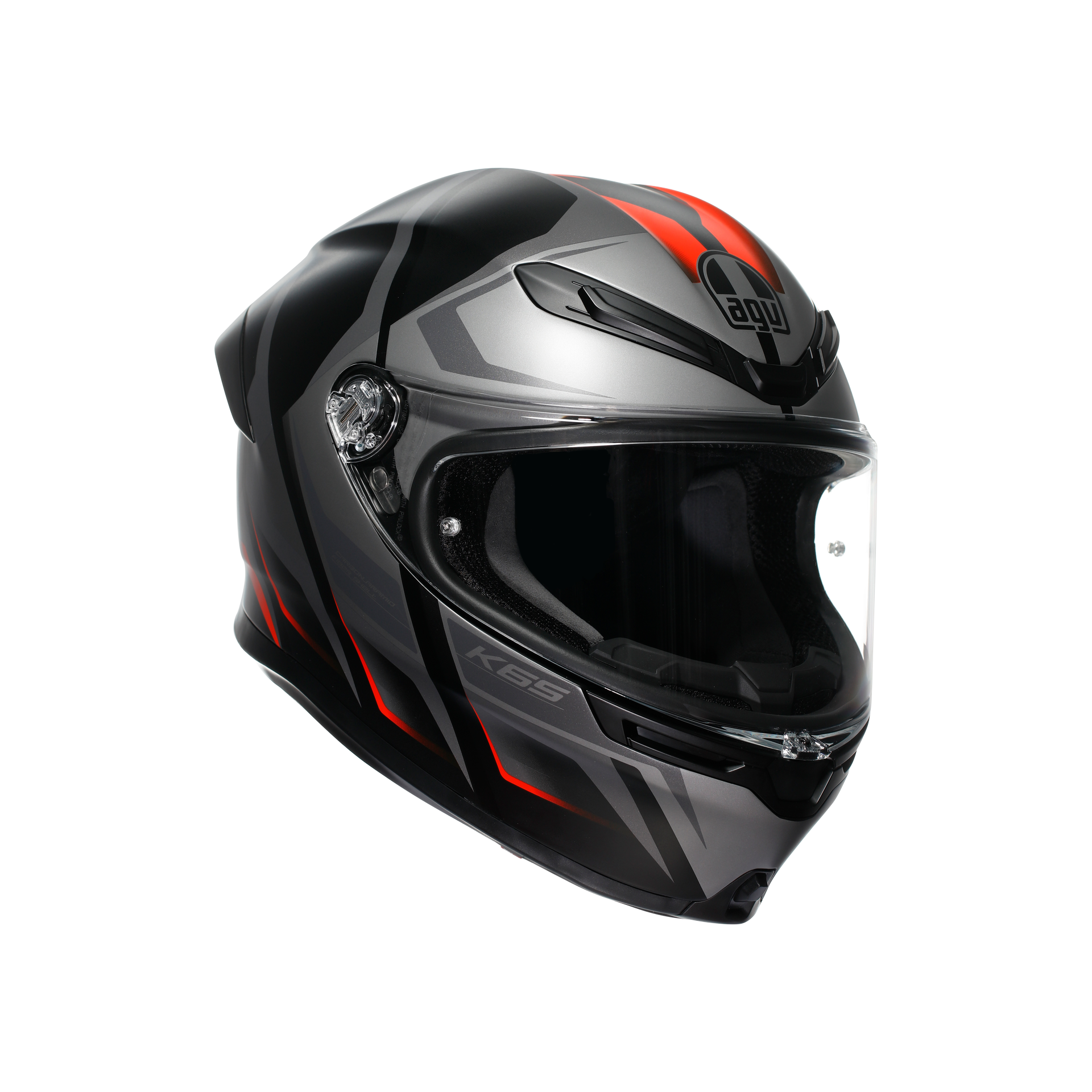 Agv K6 S Karve Matt Black Grey Red Kapalı Kask