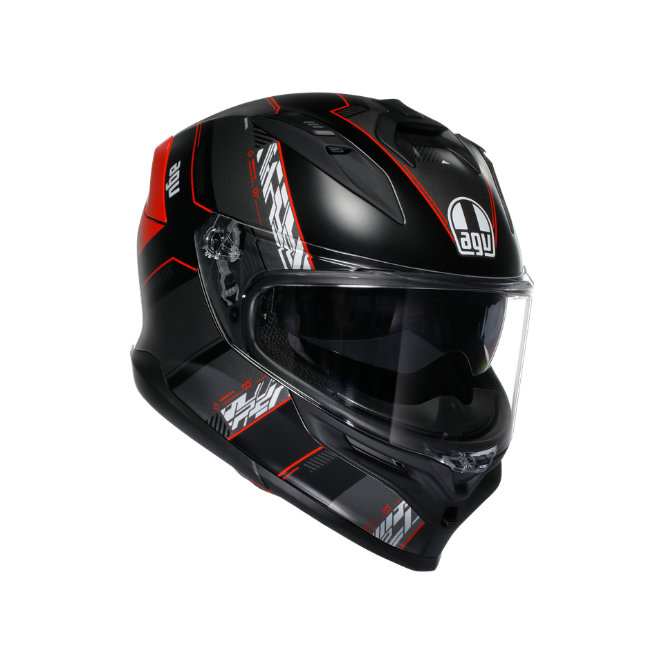 Agv K7 MPLK Kyber Matt Black Red Kapalı Kask