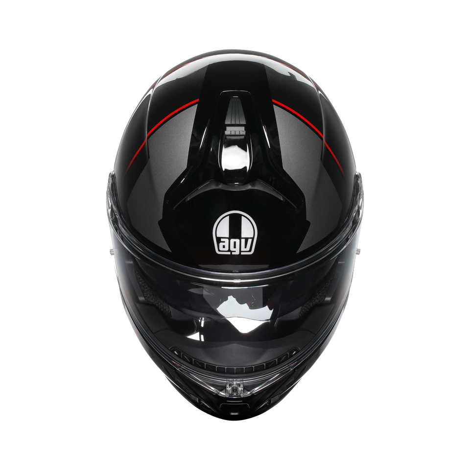 Agv Tourmodular Multi Plk Perception Black Red Çene Açılır Kask