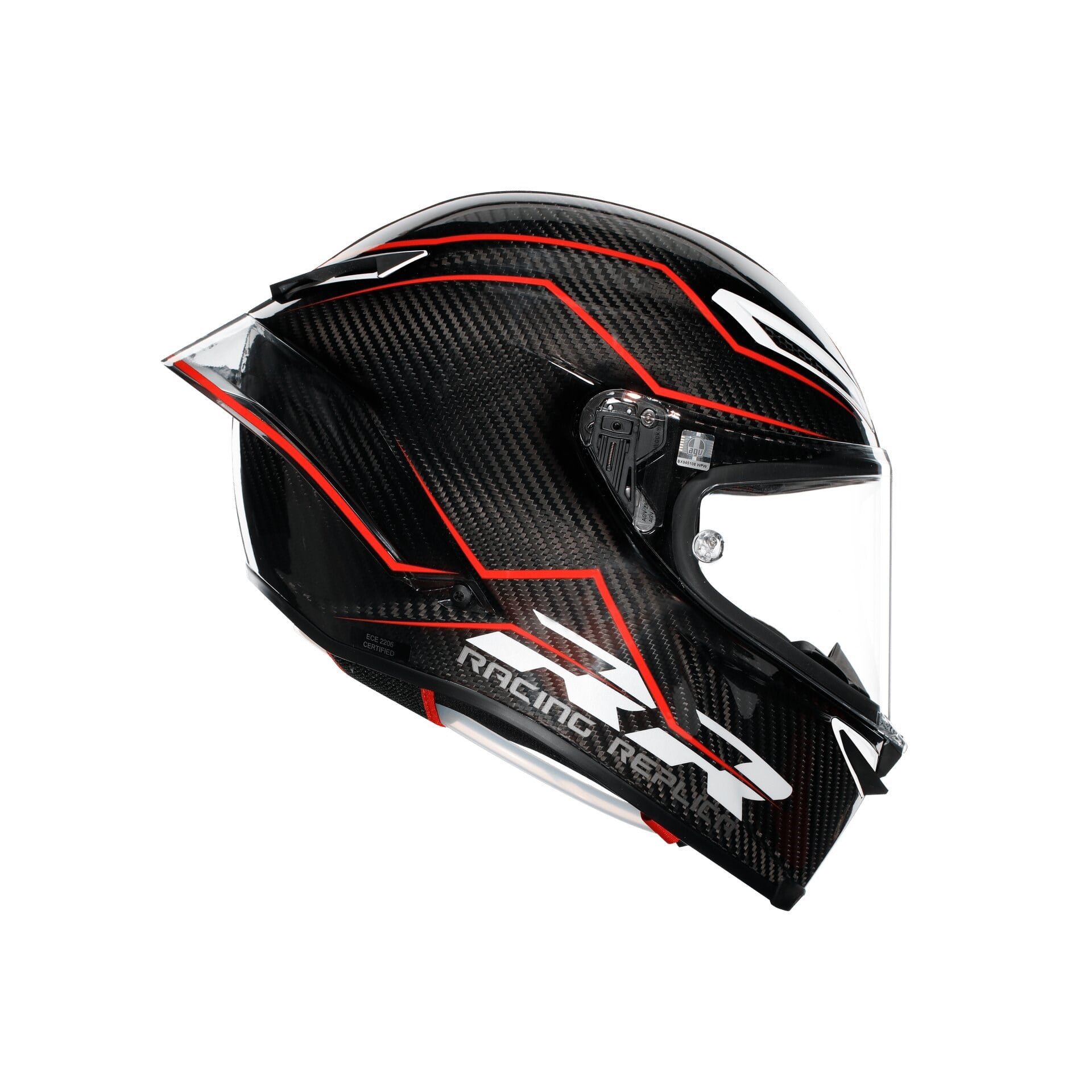 Agv Pista GP RR Mplk Performance Carbon Blk Red Kapalı Kask