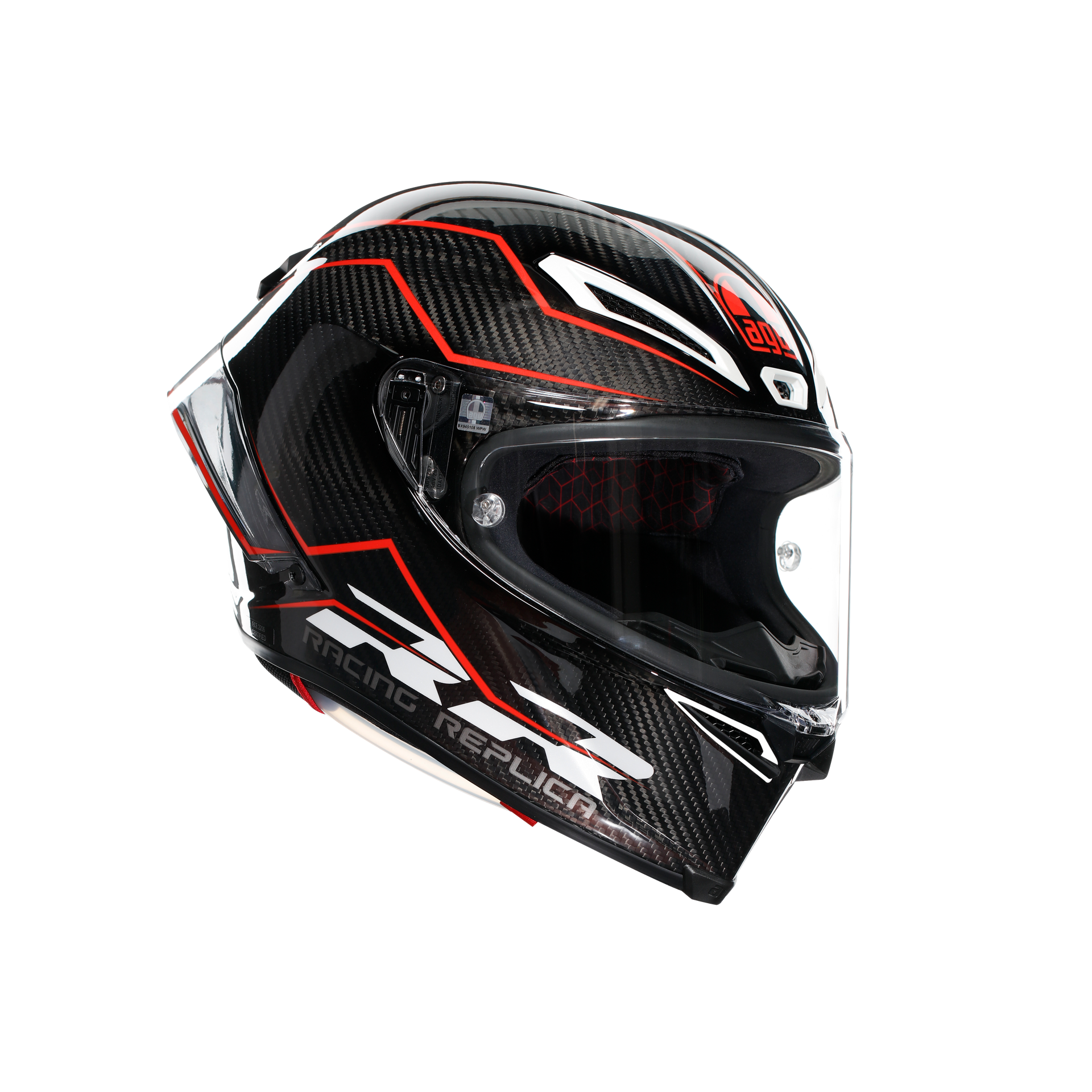 Agv Pista GP RR Mplk Performance Carbon Blk Red Kapalı Kask