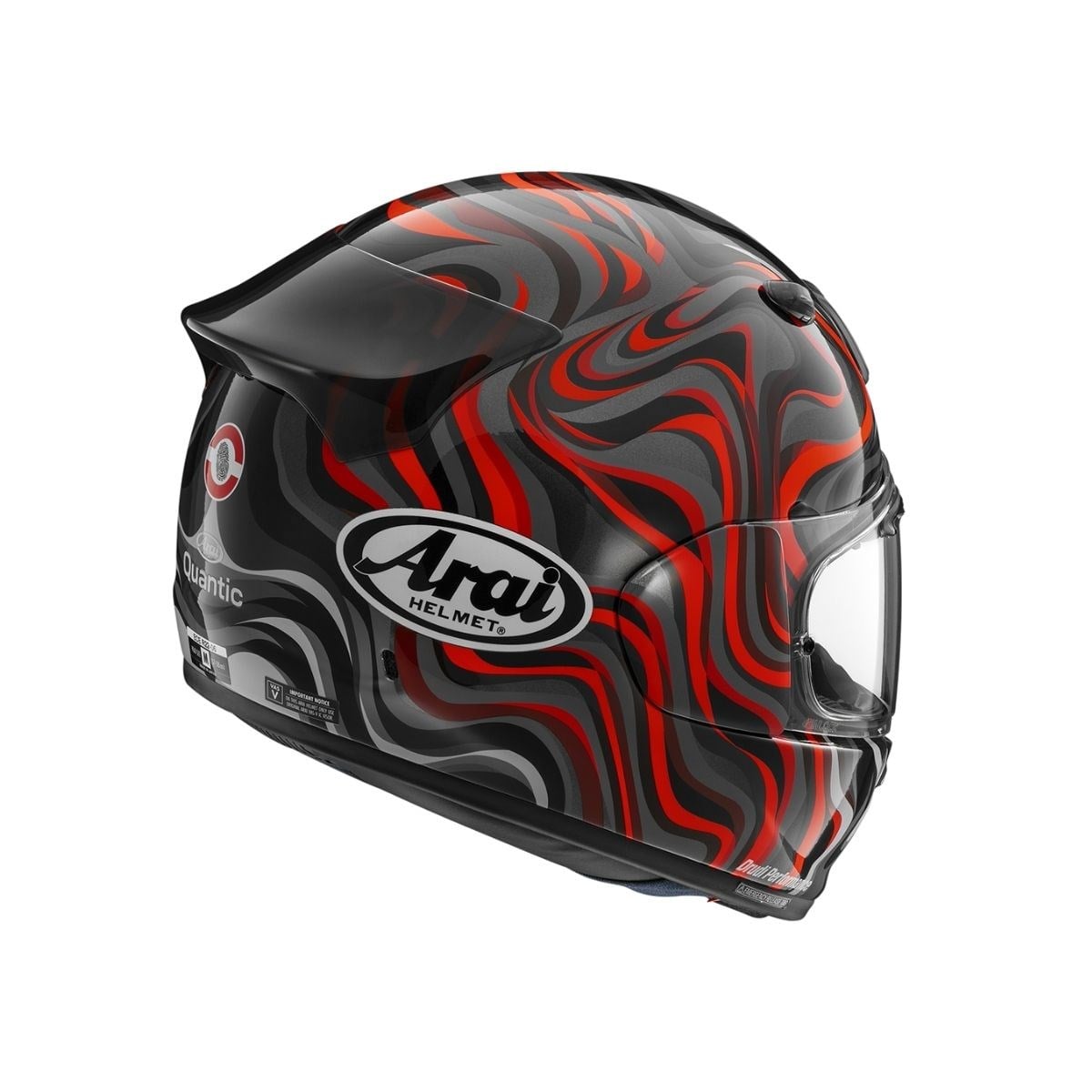 Arai Quantic Swirl Red Kapalı Kask