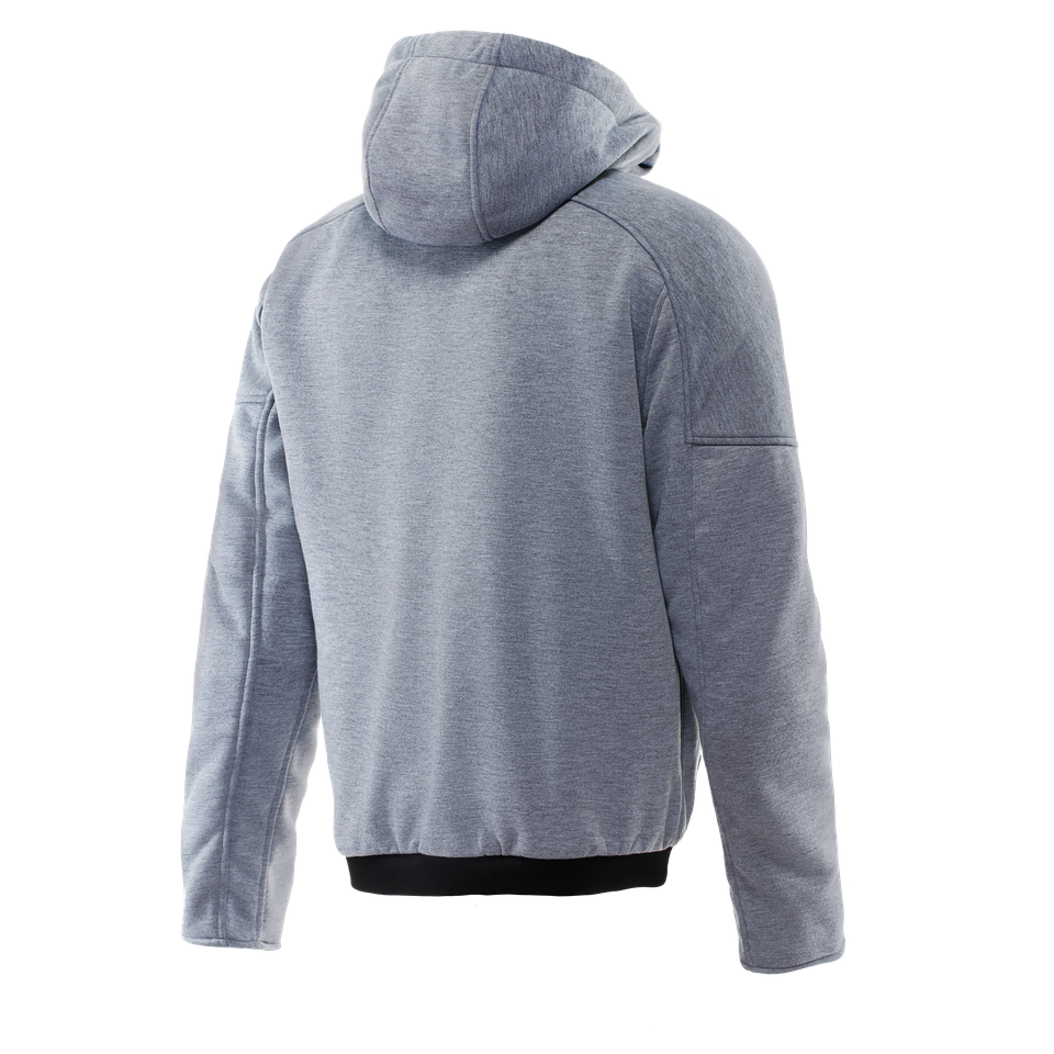 Dainese Bovisa Safety Hoodie Full Zip Grey Melange Black Tekstil Mont
