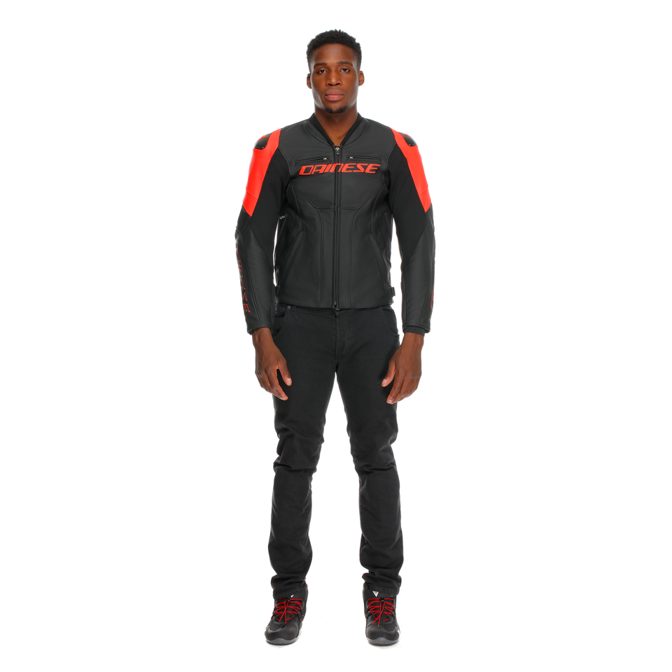 Dainese Racing 5 Black Red Fluo  Deri Mont