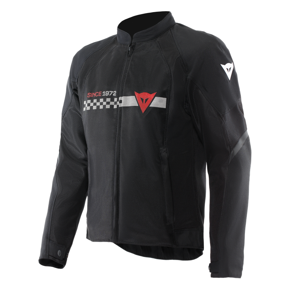 Dainese Herosphere Black White Stripes Red Air Tekstil Mont