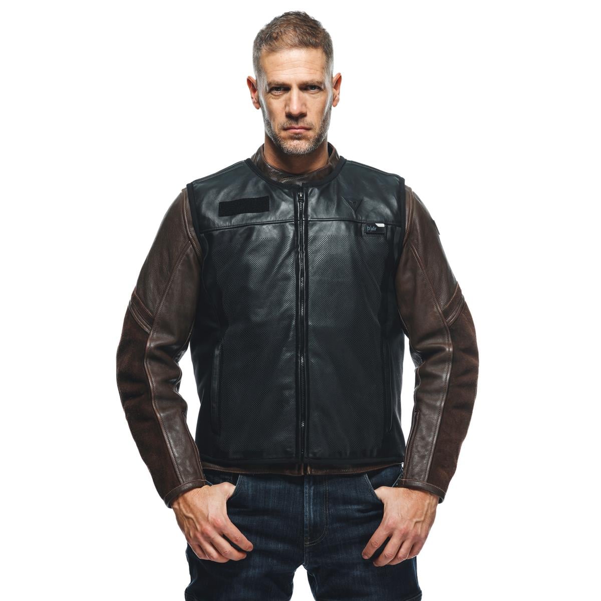 Dainese Smart Jacket Black Deri Airbag Yelek 