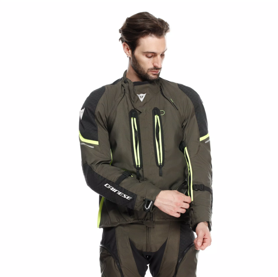 Dainese Super Adventure Black Fluo Yellow ABSØLUTESHELL™ Mont