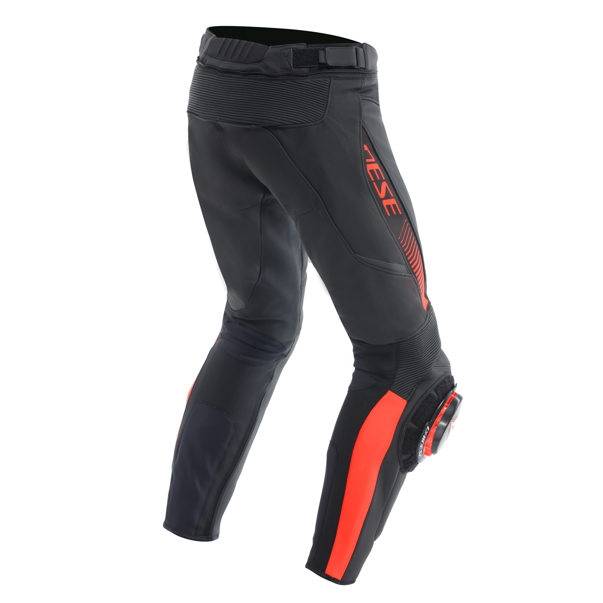 Dainese SuperSpeed Black Red Fluo Deri Pantolon