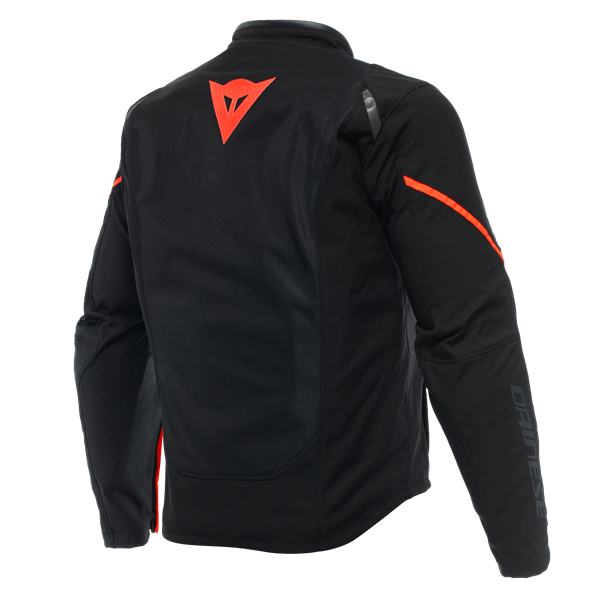 Dainese Smart Jacket LS Sport Black Fluo Red Airbag Tekstil Mont    