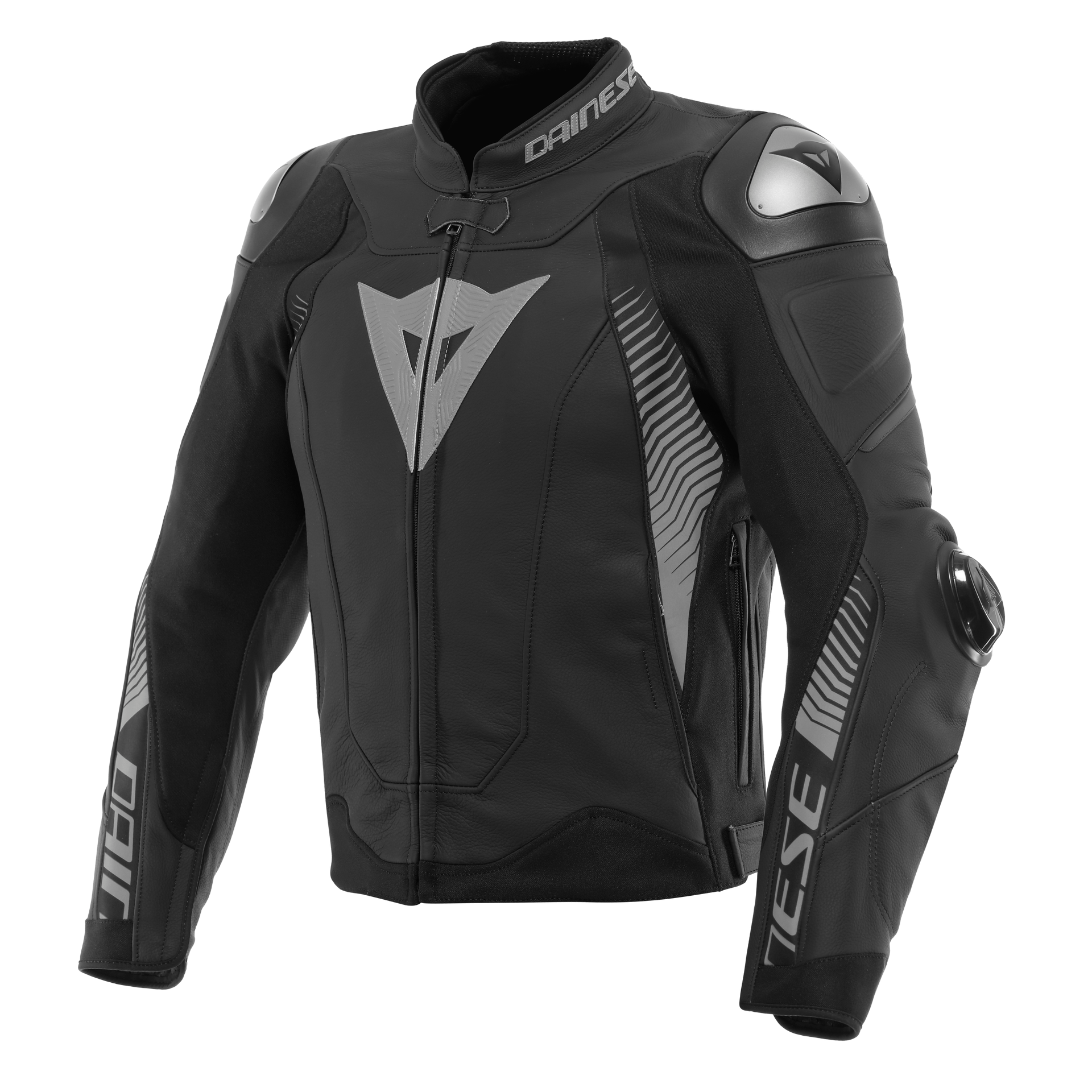 Dainese Super Speed 4 Black Matt Charcoal Gray Deri Mont