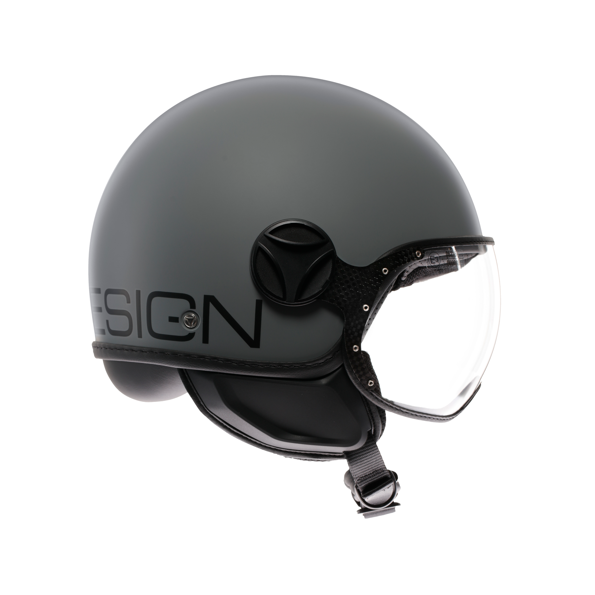 Momodesign Fgtr Classic Mono Matt Grey Black Açık Kask