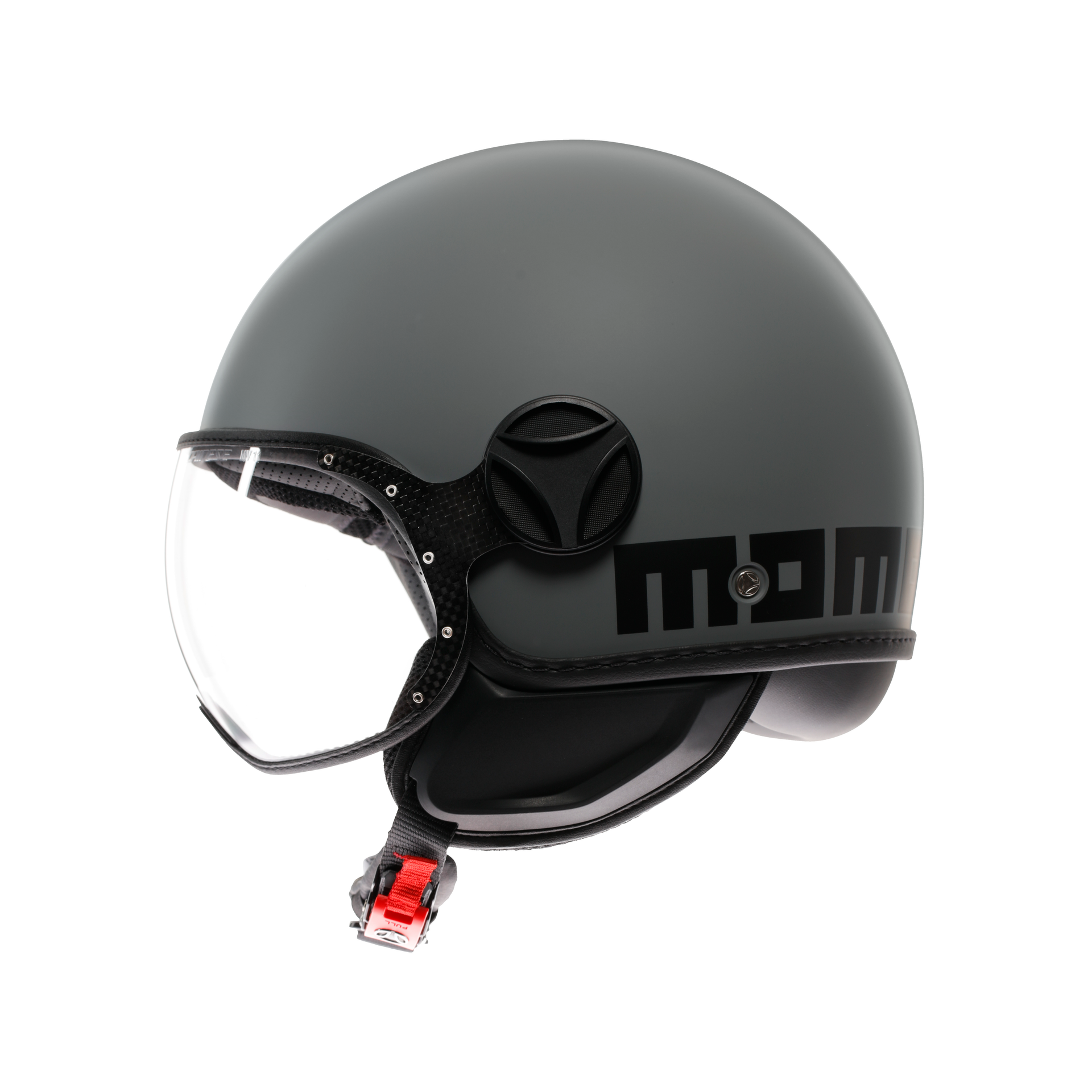 Momodesign Fgtr Classic Mono Matt Grey Black Açık Kask