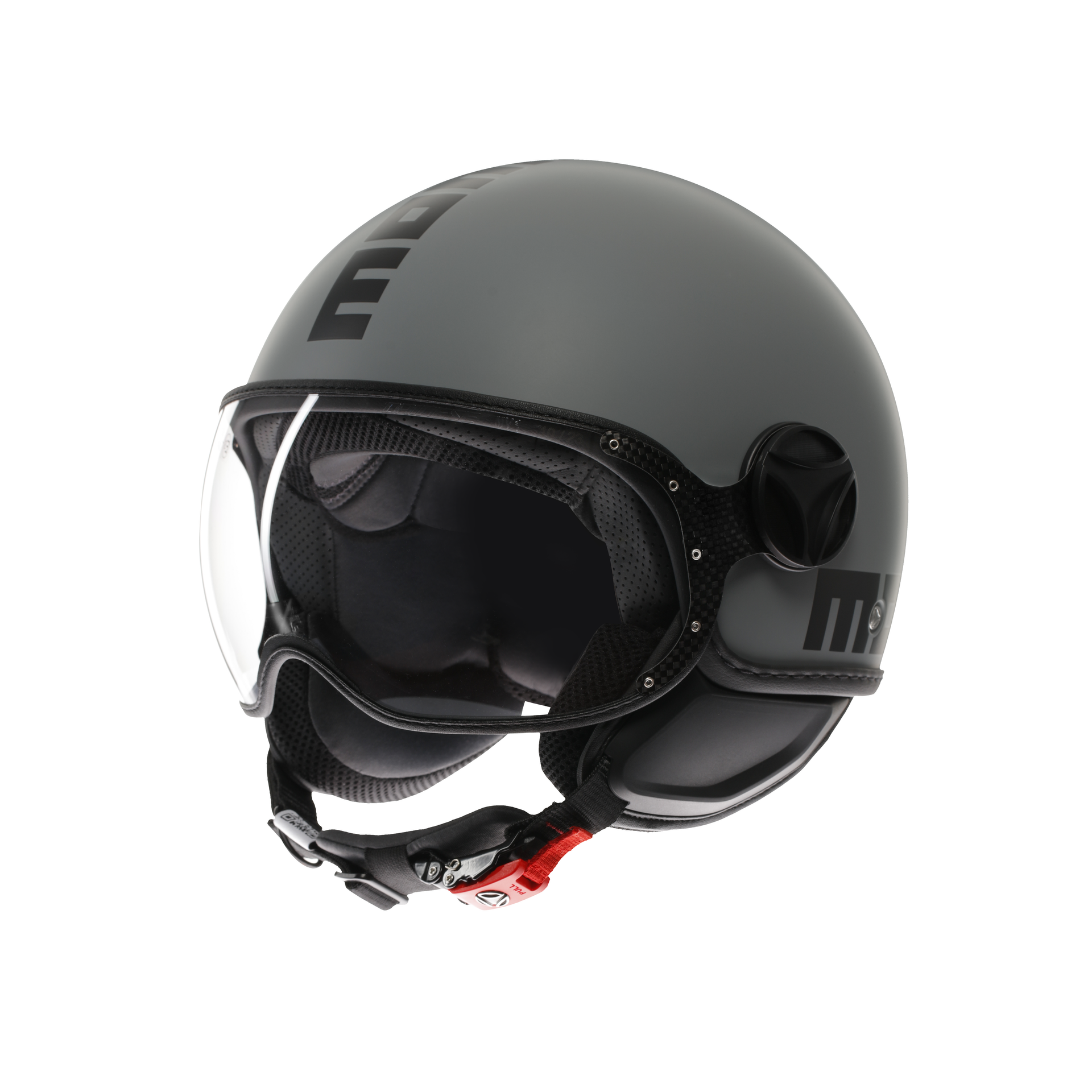 Momodesign Fgtr Classic Mono Matt Grey Black Açık Kask