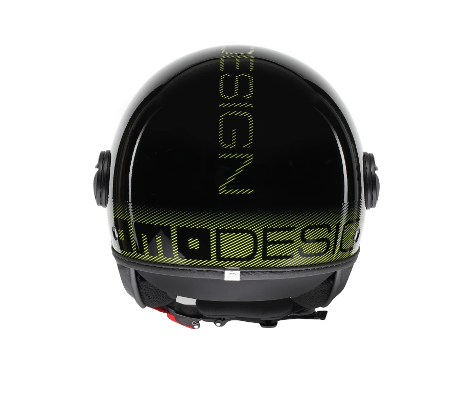 Momodesign Fgrt Classic Stripes Blk Yellow Fluo Açık Kask