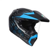Agv AX9 Multi Antartica Matt Black/Cyan Kapalı Kask