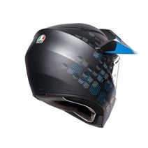 Agv AX9 Multi Antartica Matt Black/Cyan Kapalı Kask