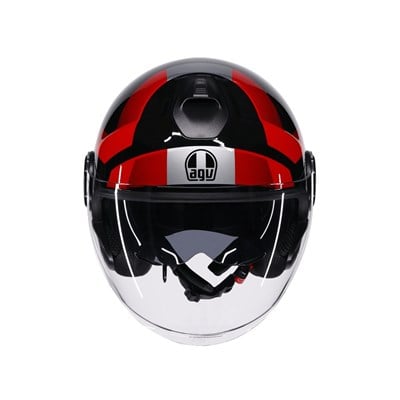 Agv Eteres Camogli Black Red Purple Açık Kask