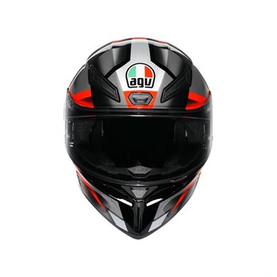 Agv K1 S Fastlap Black Grey Red Kapalı Kask