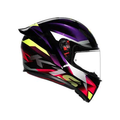 Agv K1 S Fastlap Black Purple Pink Kapalı Kask