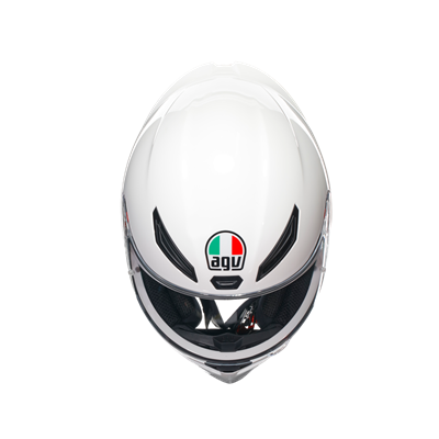 Agv K1 S Mono White Kapalı Kask