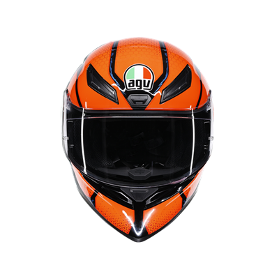 Agv K1 S Speedarmor Black Orange Blue Kapalı Kask