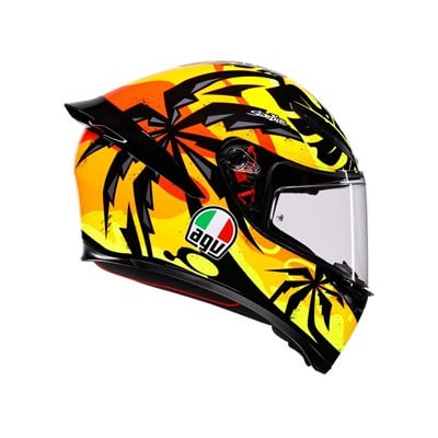Agv K1 S Tropicrush Black Orange Kapalı Kask