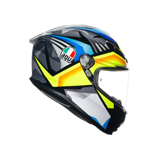 Agv K6 S Joan Black Blue Yellow Kapalı Kask