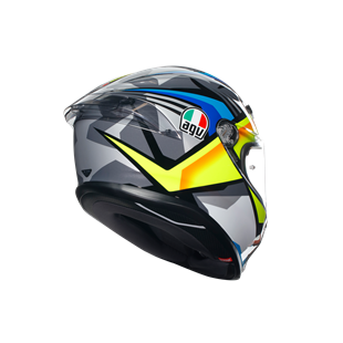 Agv K6 S Joan Black Blue Yellow Kapalı Kask