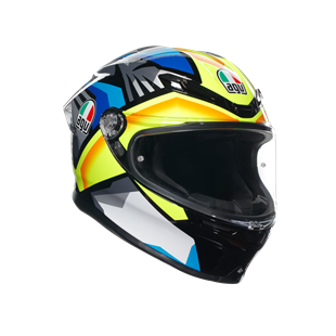 Agv K6 S Joan Black Blue Yellow Kapalı Kask