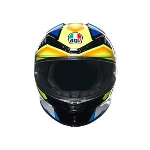 Agv K6 S Joan Black Blue Yellow Kapalı Kask