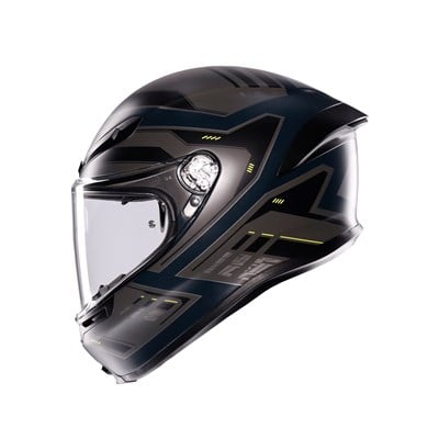 Agv K6 S Mplk Enhance Matt Grey Yellow Fluo Kapalı Kask