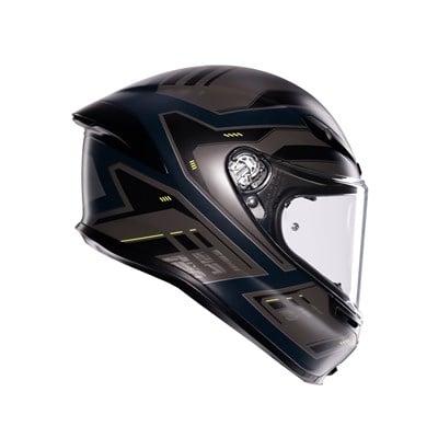 Agv K6 S Mplk Enhance Matt Grey Yellow Fluo Kapalı Kask