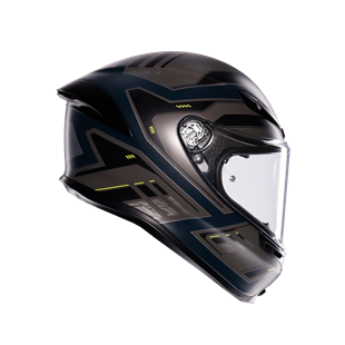 Agv K6 S Mplk Enhance Matt Grey Yellow Fluo Kapalı Kask