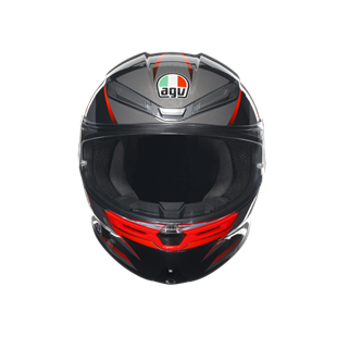 Agv K6S Mplk Slashcut Blk Grey Red Kapalı Kask