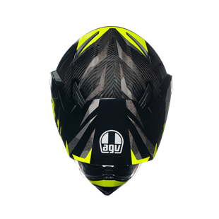 Agv AX9 Steppa Carbon Grey Yellow Kapalı Kask