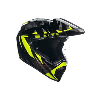 Agv AX9 Steppa Carbon Grey Yellow Kapalı Kask