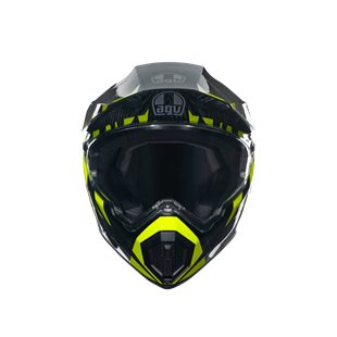 Agv AX9 Steppa Carbon Grey Yellow Kapalı Kask