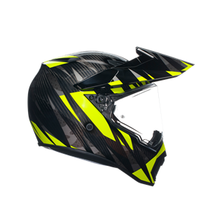 Agv AX9 Steppa Carbon Grey Yellow Kapalı Kask