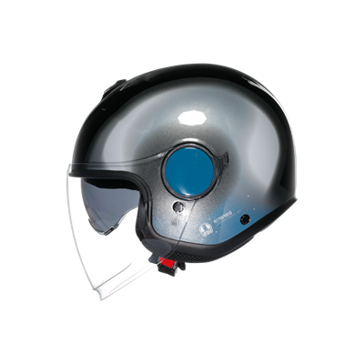Agv Eteres Levanto Black Silver Blue MO197 Açık Kask